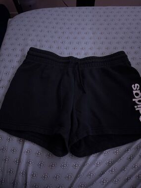 adidas Black Women's Casual Athletic Shorts with Side Logo